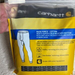 Carhartt Men's Black Longjons